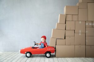New Home Moving Day House Concept